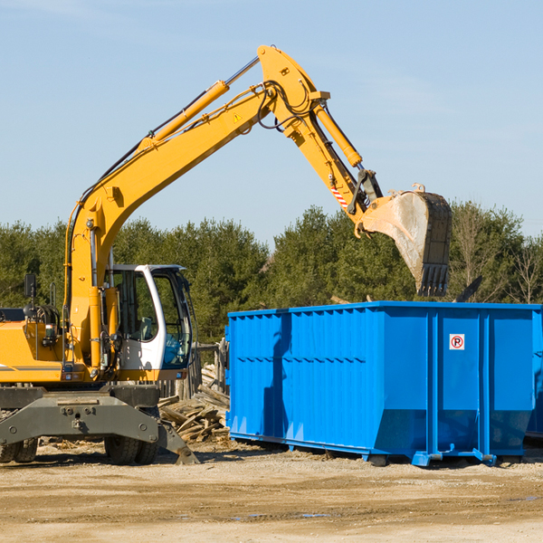 how many times can i have a residential dumpster rental emptied in Cornfields